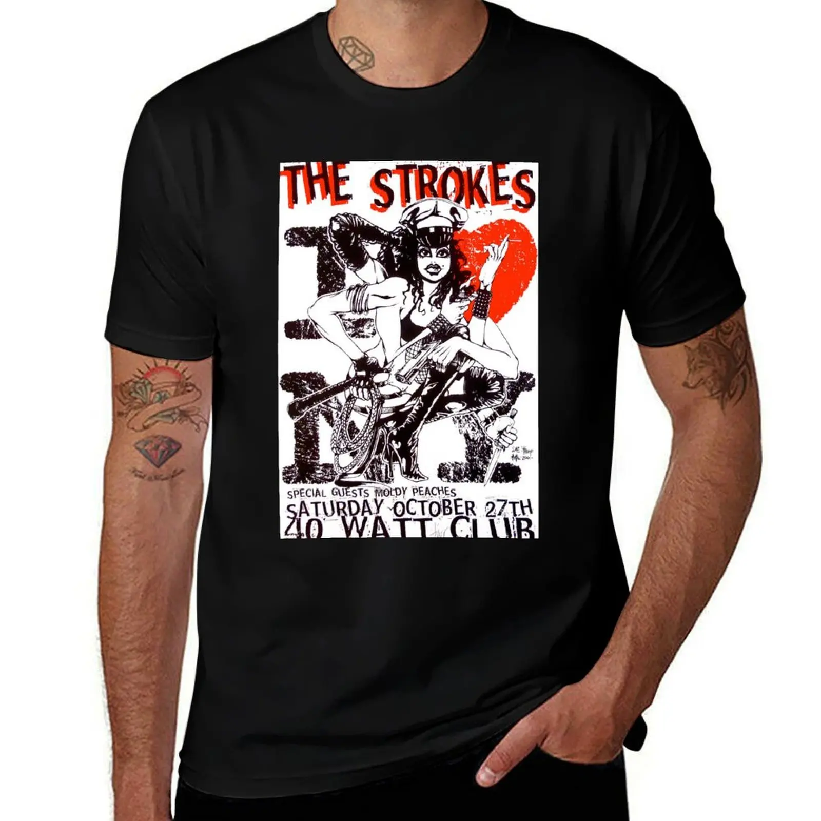 

The Vintage Music Art T-Shirt Blouse customs summer shirt Men's cotton t-shirt