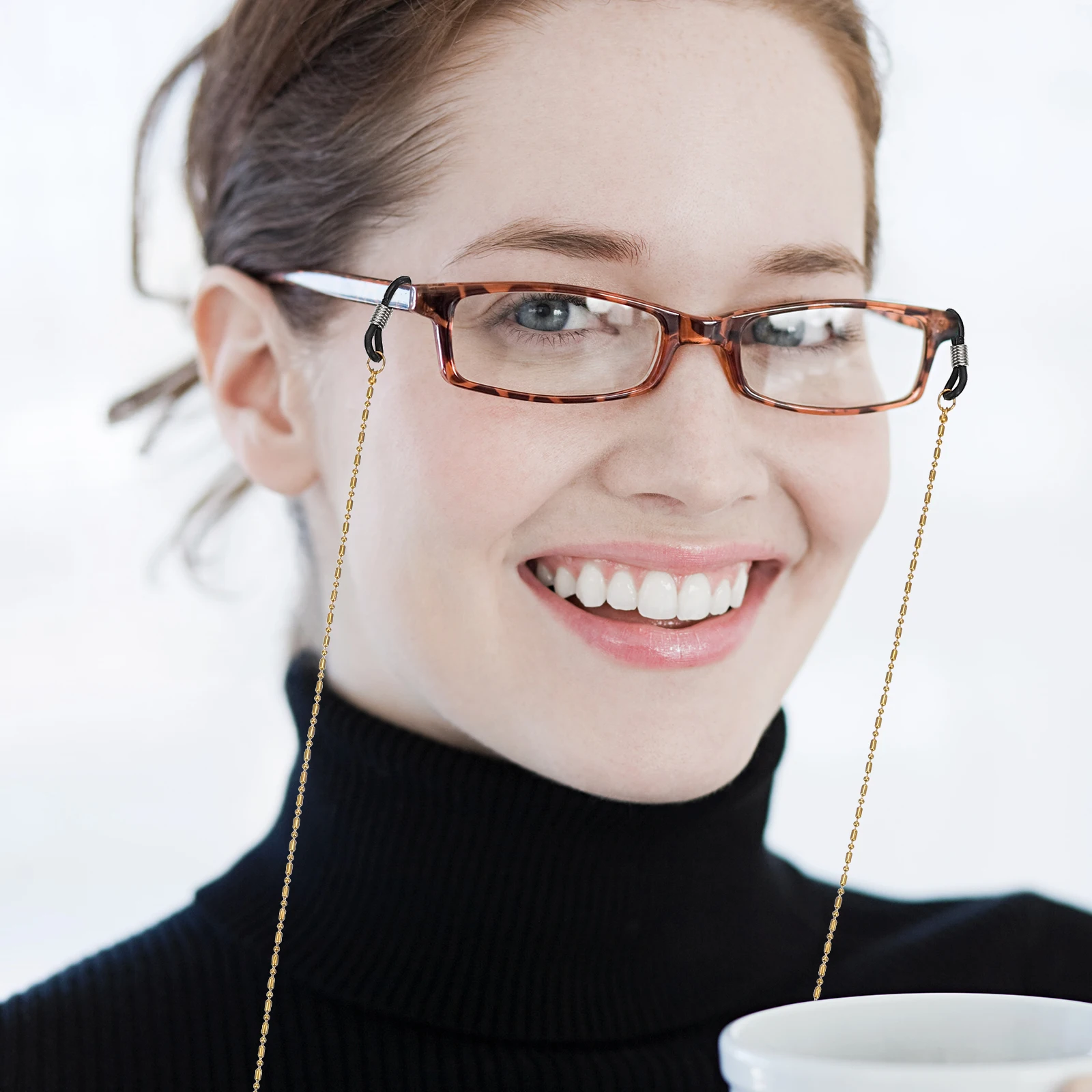 

3pcs Eyeglass Chain Glasses Lanyard Anti-Lost Holder Hanging Sturdy Hard Material Fine Craftsmanship Stylish for Sunglasses