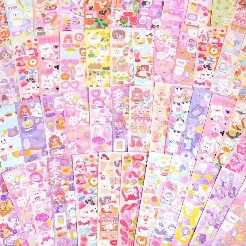 20/50/100Pcs Cute Cartoon Stickers Handbook Stickers DIY Decorative Campus Students Decoration School Office Stationery Supplies - Image 6
