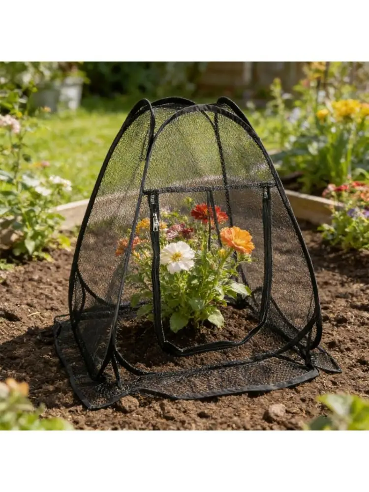 G6KF Permanent Plant Guard Featuring Entry Door For Indoor Outdoor Use 32 Inch