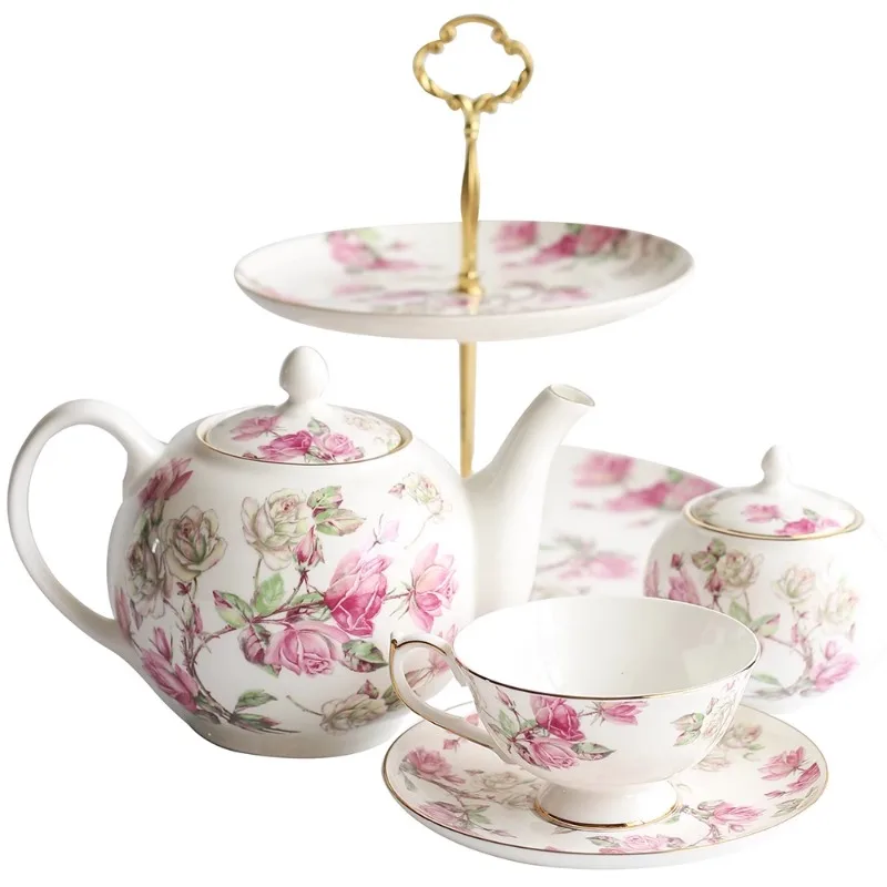 

British High-end English Afternoon Tea Set, Bone China, European Creative Coffee Cup, Dish, Tableware, Kitchen Supplies