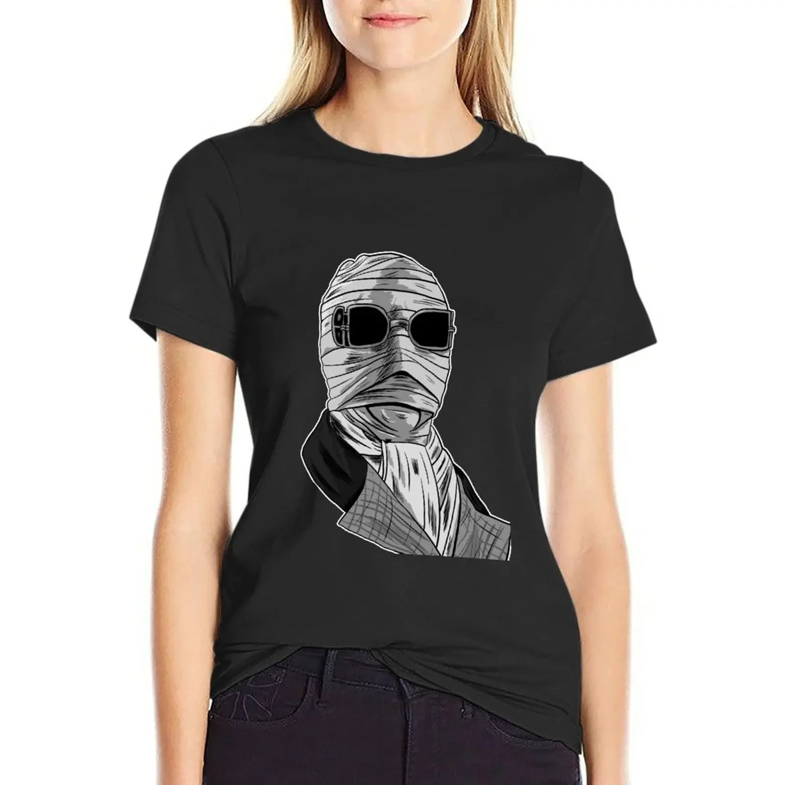 The Invisible Man T-shirt cute tops summer top T-shirt Women