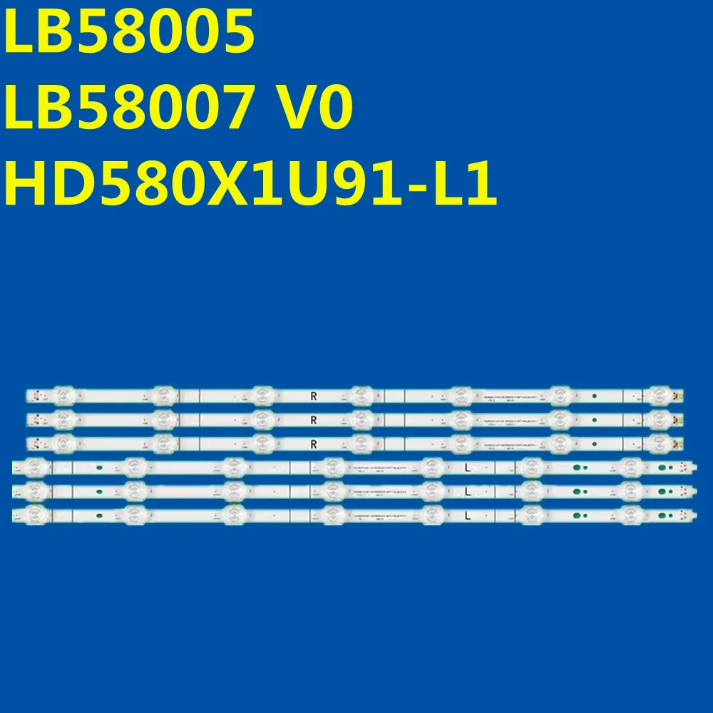 

LED Strip 14lamps For 58R6E3 58R6000GM 58H6500G 58A6100FS 58AE7000F LB58007 V0 HD580X1U91 APT-HXLB19101 CV580U1-T01 F01