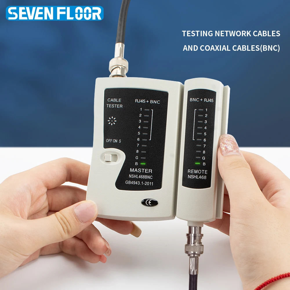 جهاز اختبار كابل الشبكة جهاز اختبار الكابل المحوري BNC متعدد الأغراض لاختبار كابلات الشبكة وكابلات الترددات اللاسلكية #1