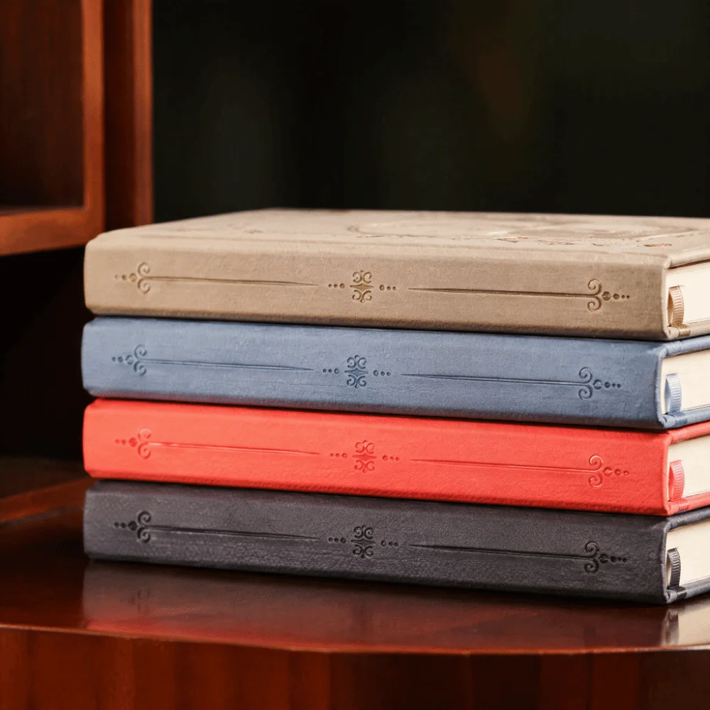 PU Leather Hardcover Journal Notebook Hardcover Secure Binding Strap PU Leather Vintage Diary Vintage Elegant Retro