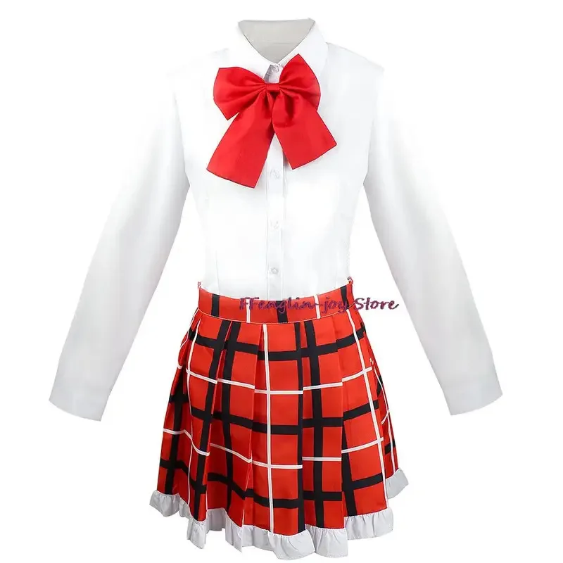 أنيمي الحب Chunibyo الأوهام الأخرى تاكاناشي ريكا ديكوموري ساناي تأثيري حلي شعر مستعار الكبار امرأة التنانير موحدة دعوى هالوين