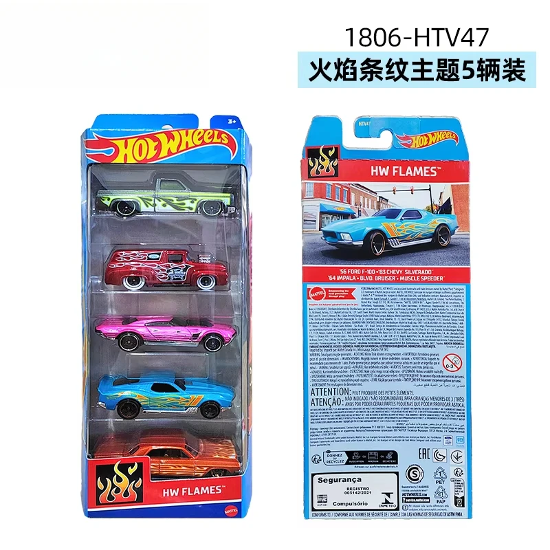 Genuine Hot Wheels Car Boys Toys 1/64 Diecast Let\'s Race Batman Bone Shaker Mud Studs Night Burnerz HW Flames Nissan City Gift