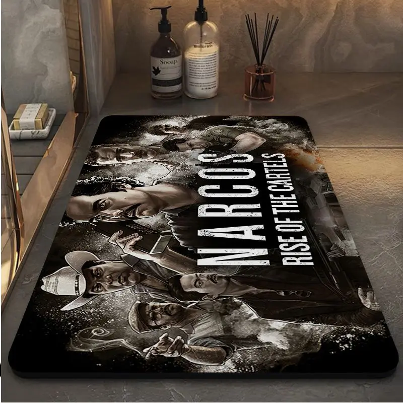 Narcos TV Pablo Escobar Hallway Carpet Rectangle Anti-slip Home Soft Badmat Front Door Indoor Outdoor Mat Modern Home Decor