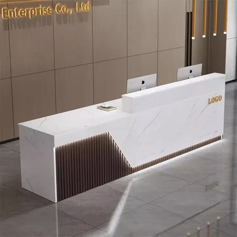 Beauty Modern Reception Desks Simple Nordic Luxury Decorations Hairdressing Escritorio Salon De Recepcion Luxury Furniture