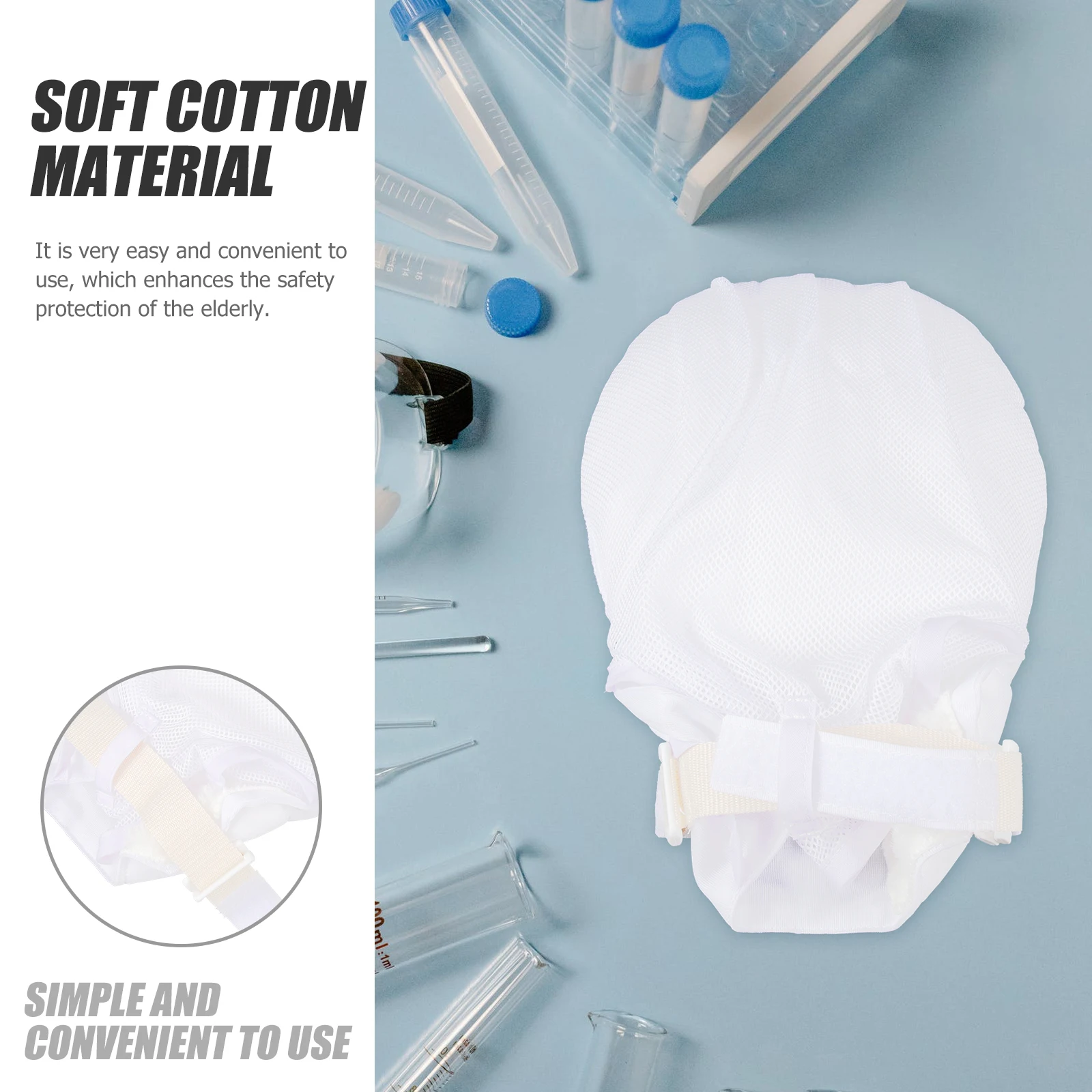 

Gloves Hand Control Mitts Soft Cotton Finger Safety Protector Prevent Hurt Patient Mitts Health Care Accessories
