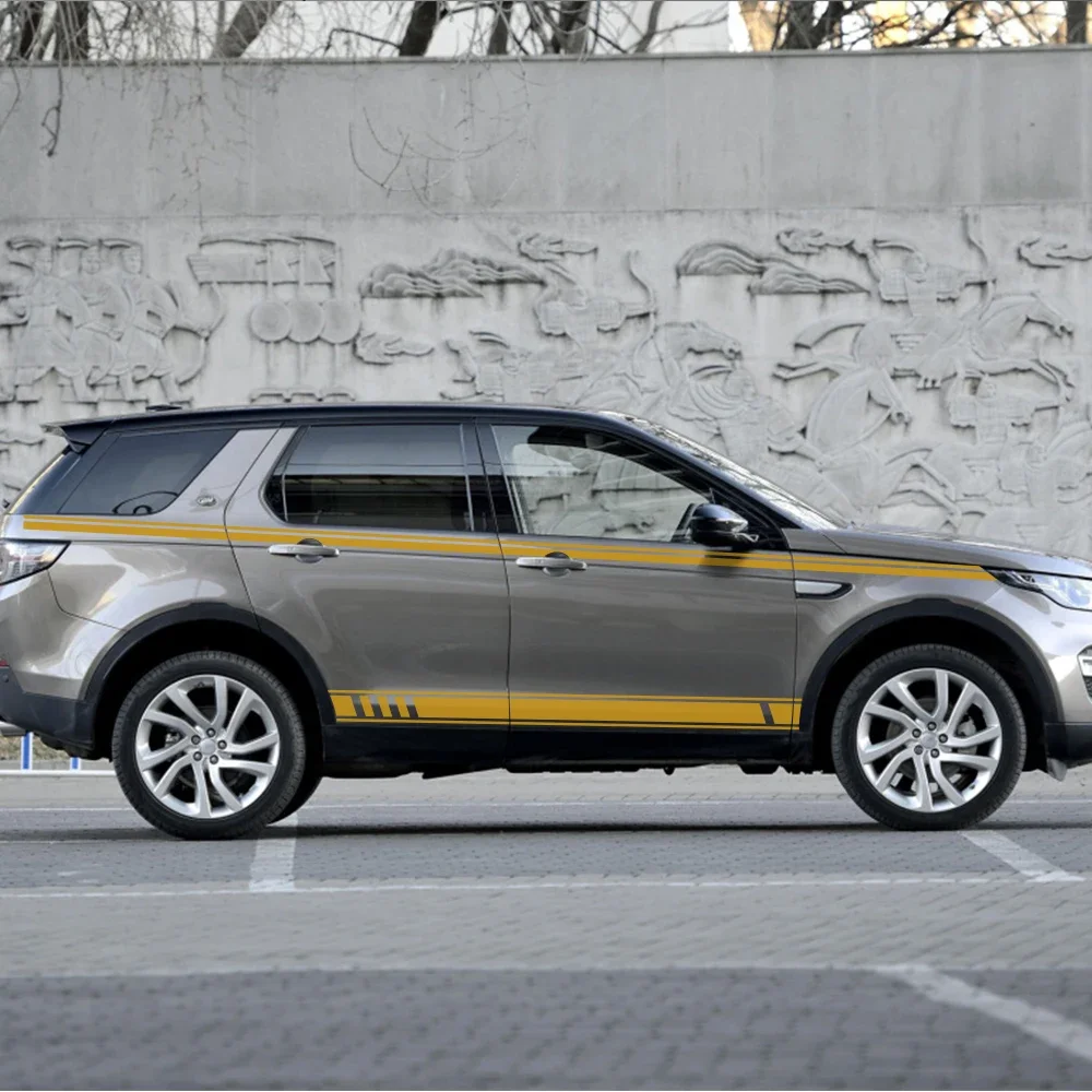 

Car Side Door Long Stripes Stickers For Land Rover Discovery 4 3 2 Sport Freelander 2 Vinyl Film Decals Auto Tuning Accessories
