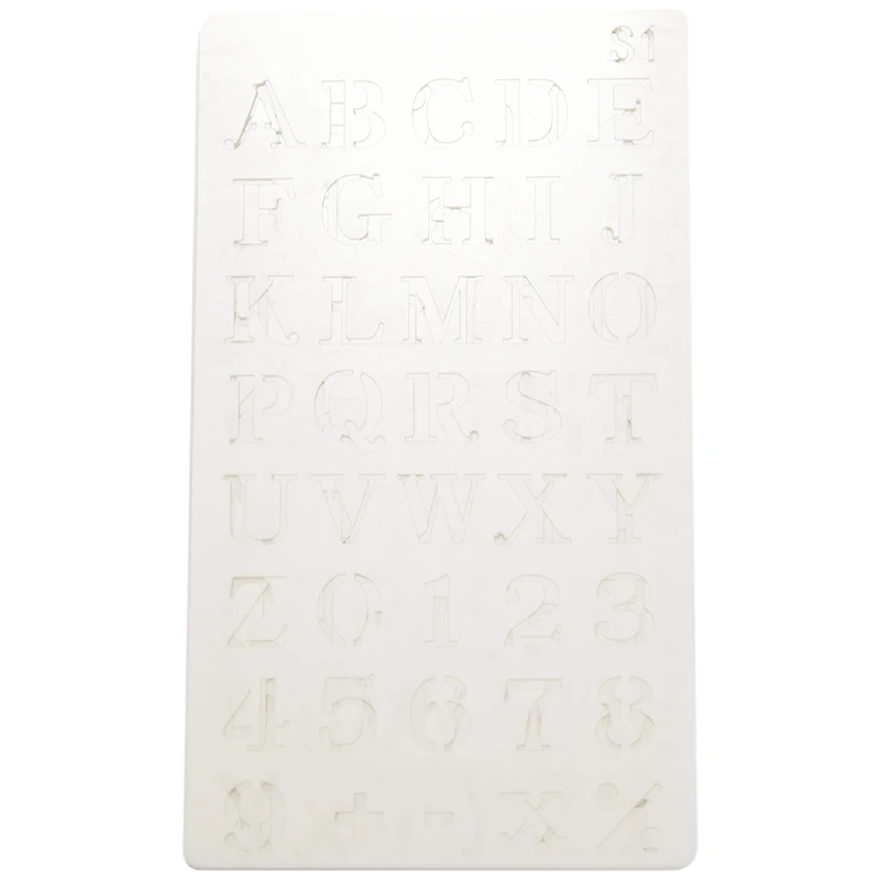 12 Pcs Alphabet Stencils Reusable Letter Painting Stencils Plastic DIY Drawing Spraying Scale Templates-A69F