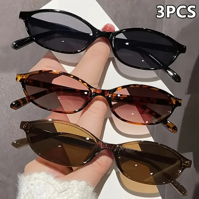 

3 Pairs of Summer Women's Fashion Glasses Women's Glasses Suitable for Daily Decoration and Photography in Summer