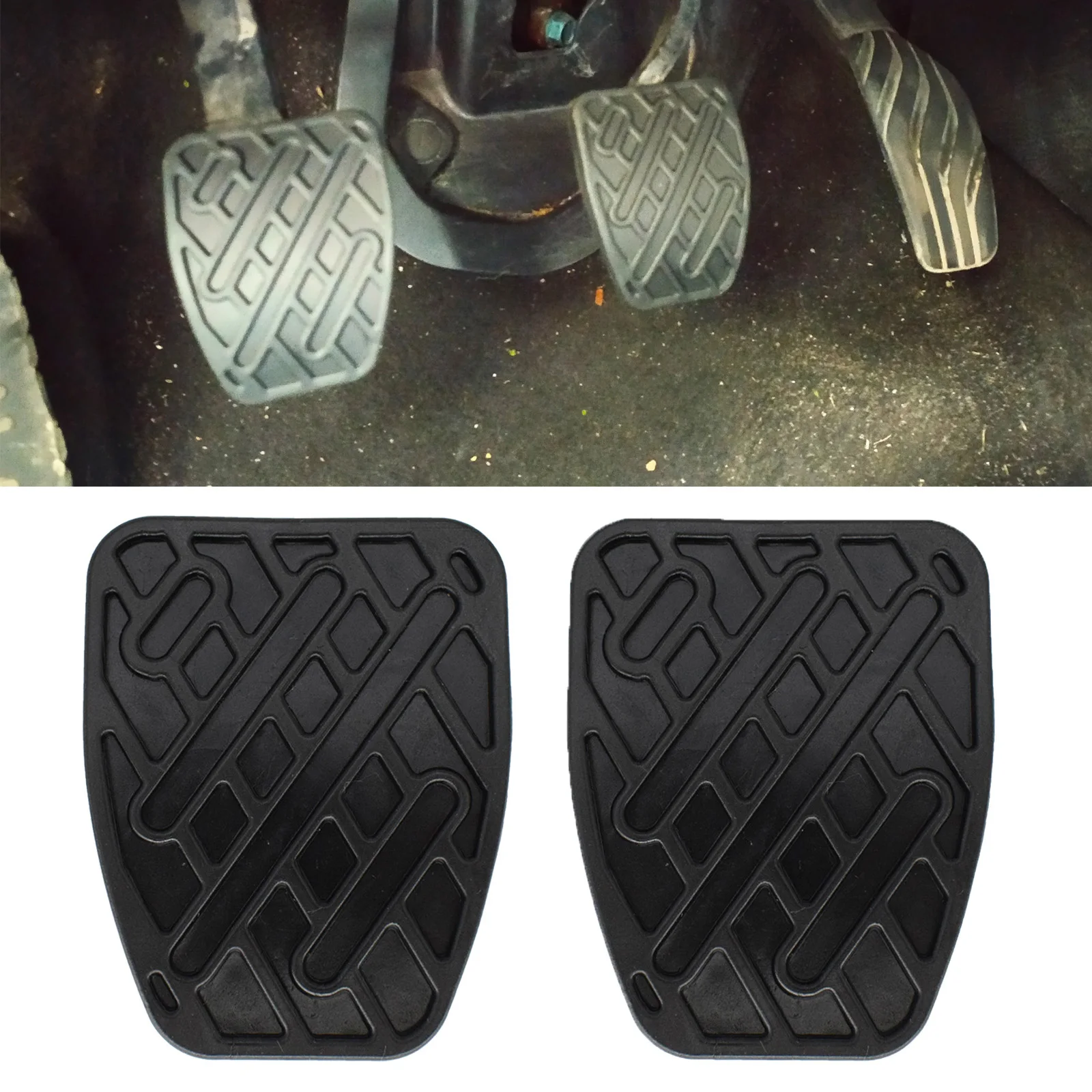 

2Pcs Brake Clutch Foot Pedal Cover For Nissan X-Trail 2007 - 2013 Brake Clutch Pedal Pad Rubber Car-Styling Non-Slip Accessories