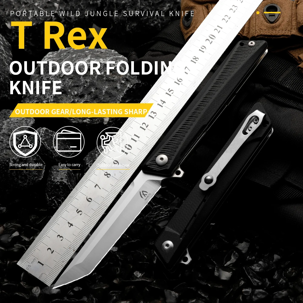 

High quality multifunctional folding knife - survival knife for outdoor camping, hunting, and emergency situations, men's gift