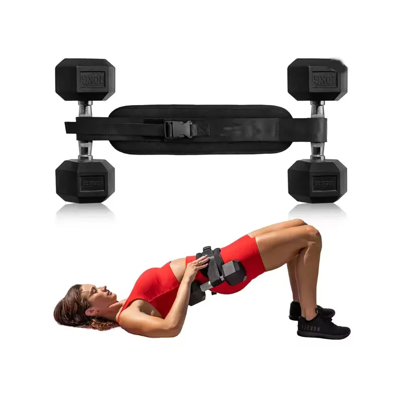 Home Gym Fitness Ausrüstung Hüfte Brücke Gewicht Gürtel Fitness Taille Training Gürtel Hantel Hüfte Push Gürtel Taille Unterstützung Einstellbar