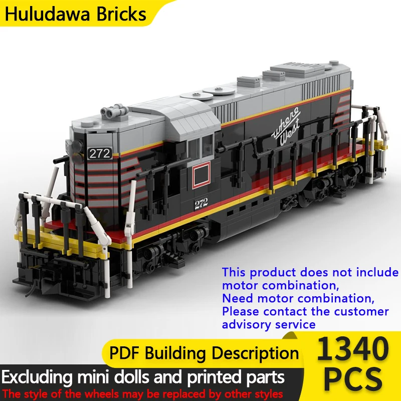 

Модель городского автомобиля MOC, строительные кирпичи, железная дорога GP9, дизельный локомотив, модульная технология, детские праздничные подарки, сборные игрушки, костюм