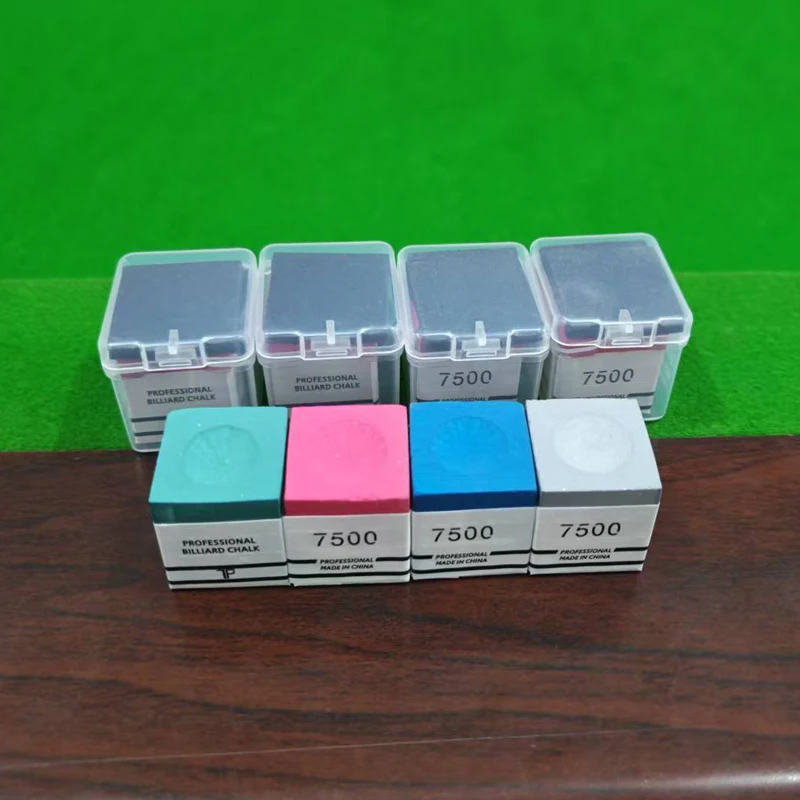 Square TP7500 Billiard Chalk Pink/Grey Non-slip Snooker Neutral Pool Chalk Fine Powder Billiard Pool Chalk Billiard Accessories