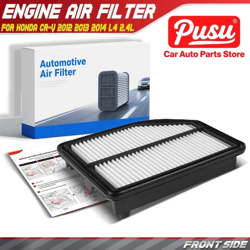 

PUSU Engine Air Filter for Honda CR-V 2012 2013 2014 L4 2.4L Rigid Panel Irregular 17220R5AA00 17220-R5A-A00