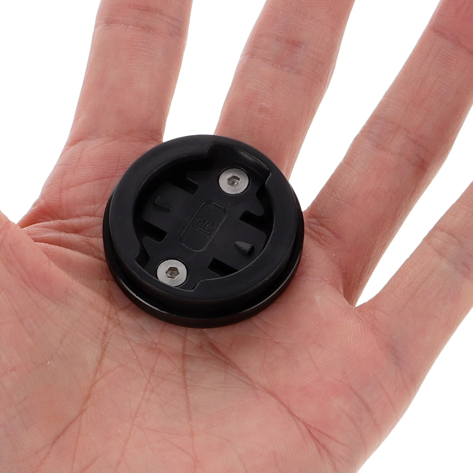 

Bicycle Stem Headset Top Cap Mount Wrist Watch Holder Computer Base Black Aluminum Compatible Wahoo Bike Pedal