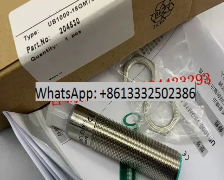 

UB1000-18GM75-E4-V15 UB1000-18GM75-E5-V15 UB1000-18GM75A-E5-V15 UB1000-18GM75-E6-V15 Ultrasonic Sensor In Stock Fast Shipping