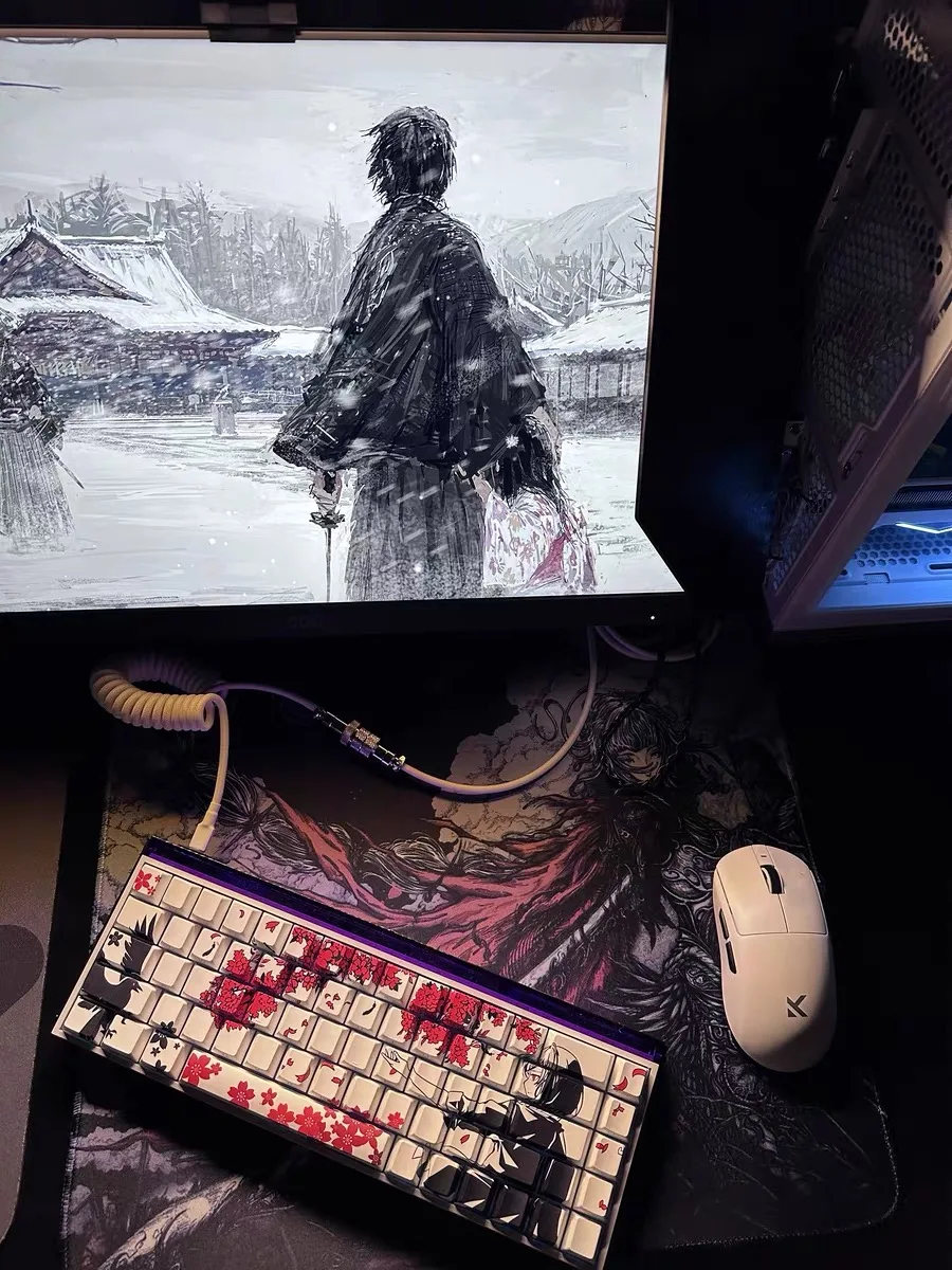 Alfombrilla de ratón de Anime 2025, alfombrilla de ratón profesional de superficie ultrafina para deportes electrónicos, accesorios para juegos de ordenador, alfombrilla de ratón de 450x400