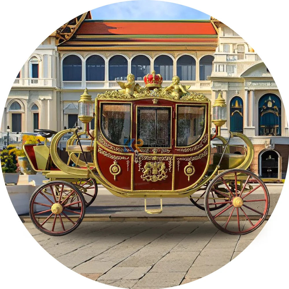 Luxury Vintage Tourism Horse Drawn Customizable Royal Carriage Elegant Classic Style Royal Carriage For Parade Event