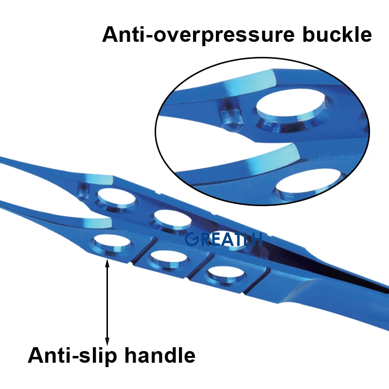 Titanium Alloy Tying Forceps Clamp Eyelid Forceps Ophthalmic Eye Instrument Autoclavable