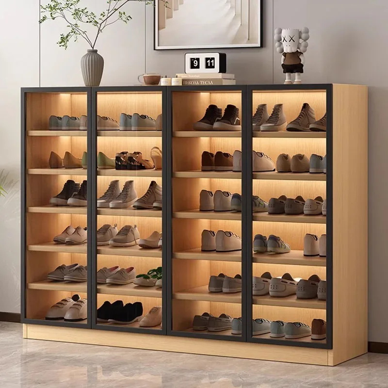 Mobile Display Shoe Cabinet Bedroom Closets Corner Standing Shoe Cabinet Balcony Zapateros Organizadores Luxury Furniture