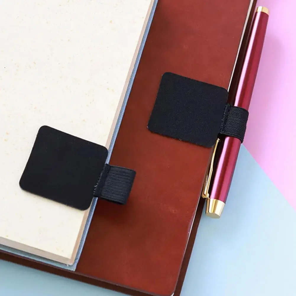 Notebook Accessory Universal Self Adhesive Pencil Holders for Journal Planner Tablet Case Easy to Install Pen Loop Clips Set