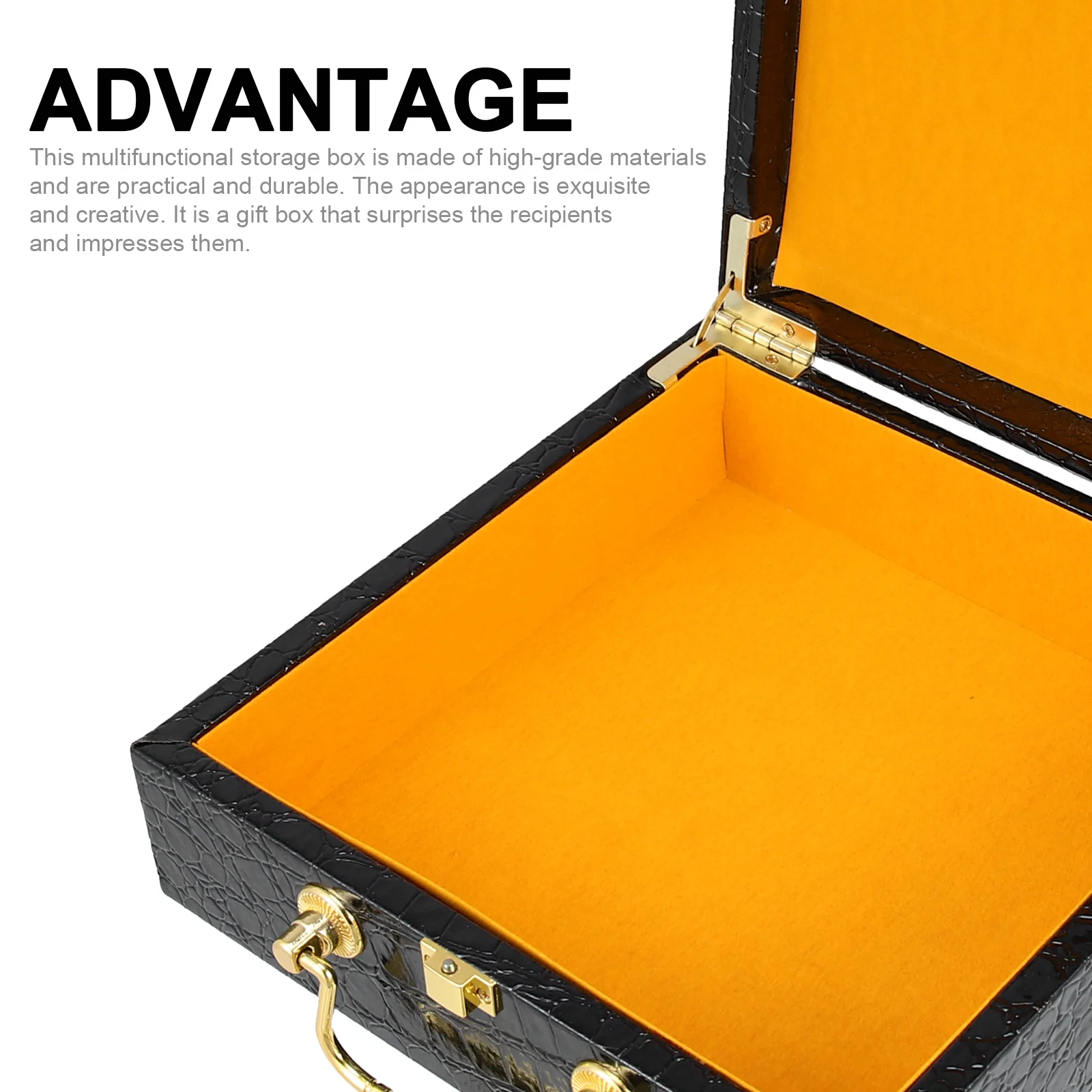 

Flip-cover Tea Box Decorative Boxes with Lids for Storage Health Products Black