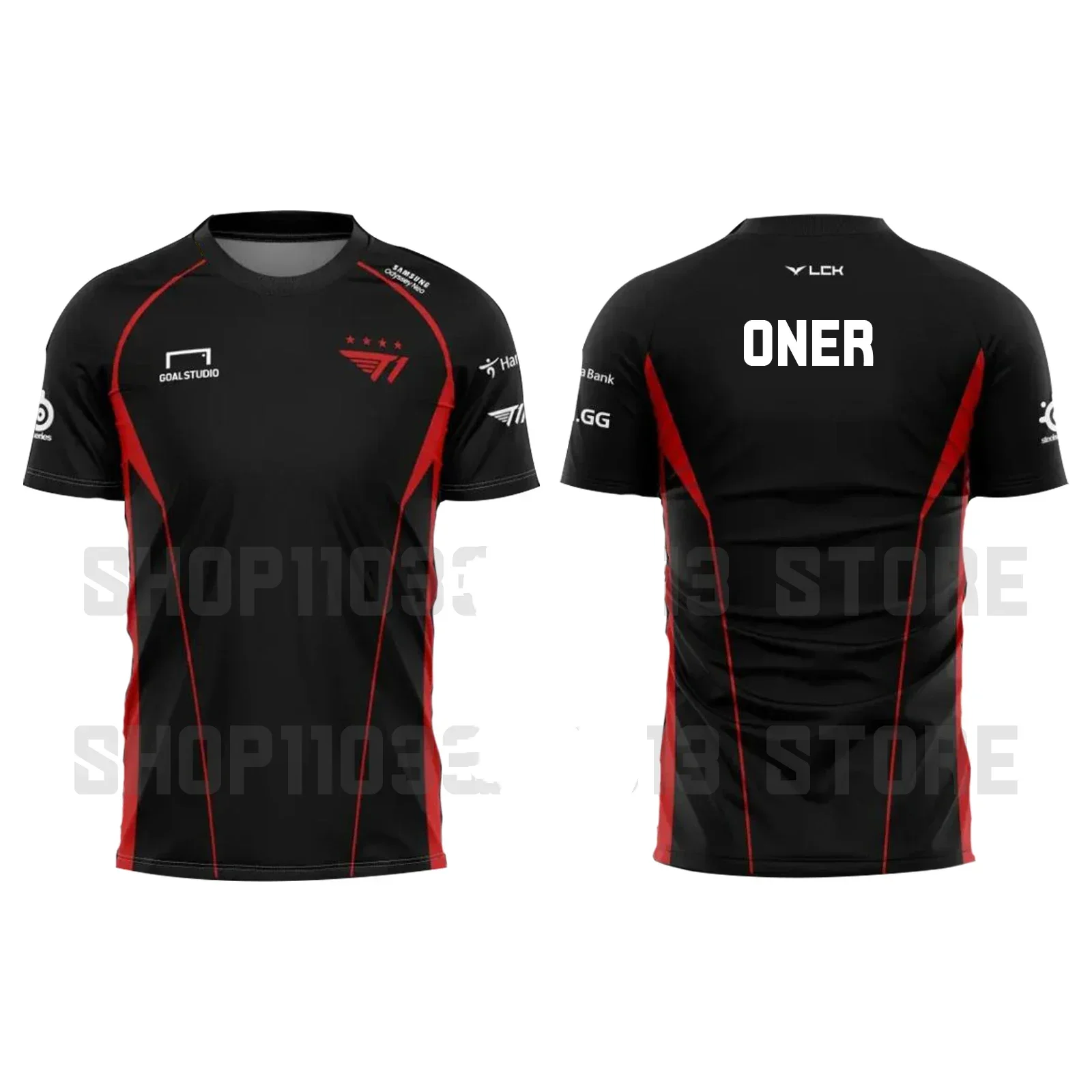 Faker T1 team 3D printed T-shirt, championship sportswear LOL, breathable, 2024 new men's clothing