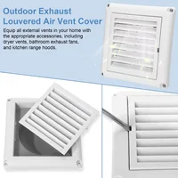 150/200/250/300MM Aluminum Alloy Air Vent Grille Heating Cooling Vents Plate Exhaust Outlet Window Square Vent Metal 2