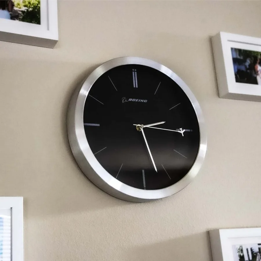 Wall Clock Pieces for Home Decoration, Elegant Art, Round, Hand, Living Room, Classic, Modern, Black, Gift