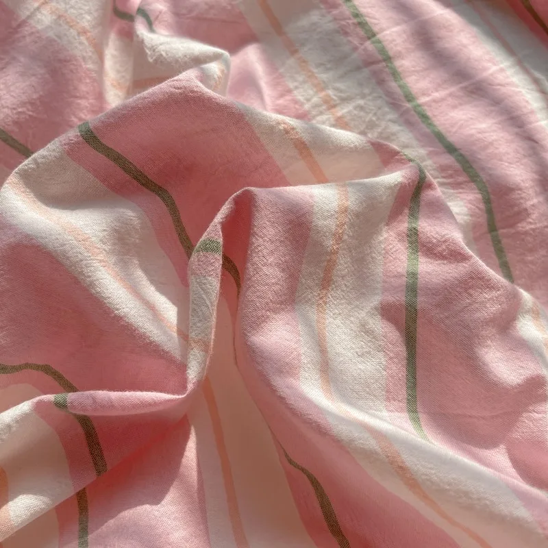 Single Double Exquisite Stripe 1Duvet cover+2Pillowcases 100%Cotton Experience Hotel-Like Comfort with Unparalleled Softness