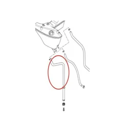 Motorcycle Black Oil Cooler Hose Line Oil Drain Tube For Harley Sportster XL883 Iron 1200 48 72 Custom Roadster Nightster 06-Up