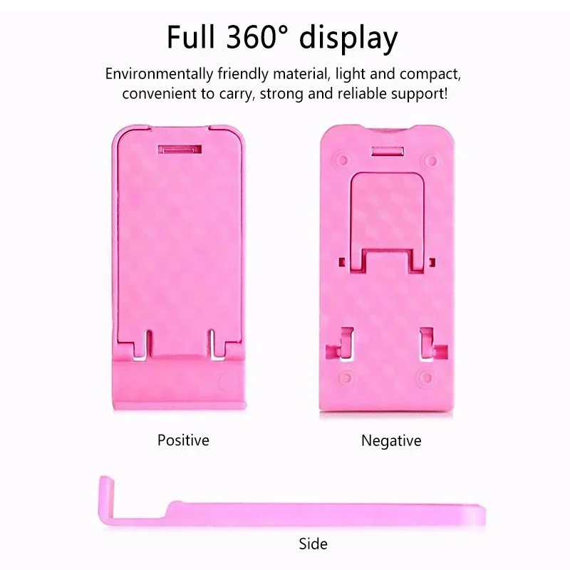 【Fast Delivery】【5pcs】Assorted Color Mini Phone Bracket Foldable Phone Holder 5 Angles Adjustable Desktop Phone Stand