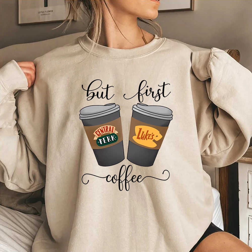 But First Coffee Hoodie Stars Hollow Connecticut Shirt TV Show Gilmore Girls Hoodies Lukes Coffee Hooded Sweatshirt Fans Gifts