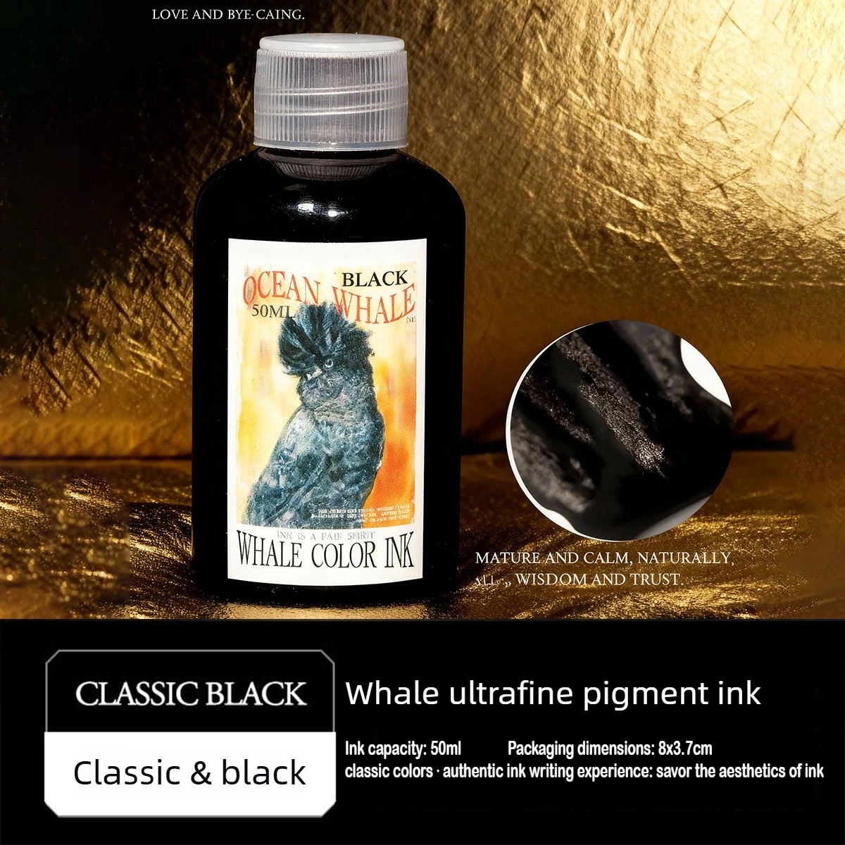 

Banmi Whale Series Fountain Pen Ink Nano-grade Non-carbon 50ml Smooth Writing for JINHAO Office School Supplies Stationery