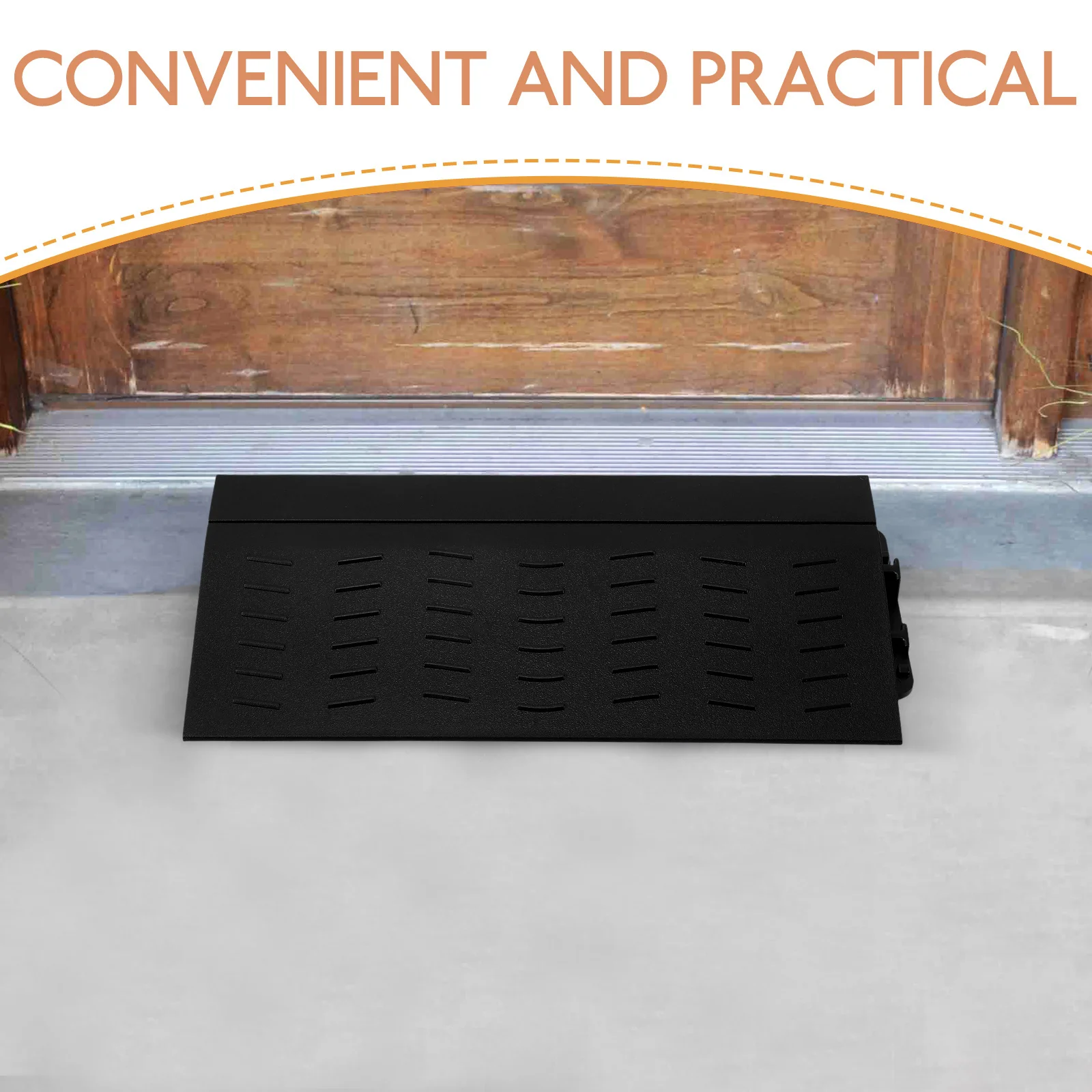 2Pcs Robot Vacuum Door Threshold Ramp Smooth Incline Mat for Home Entryways Floor Level Changes No Tools Required Fast Setup