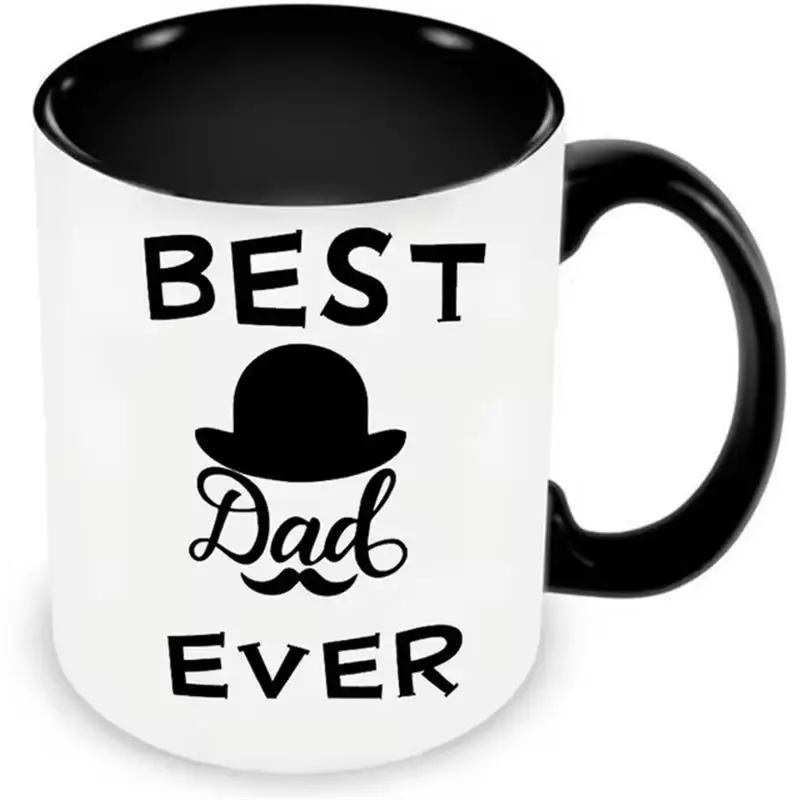 Best Dad Coffee Mugs Papa Tea Cups Father's Day Gifts Daughter Kids Daddy Coffeeware Home Decal Teaware Tableware Beer Drinkware