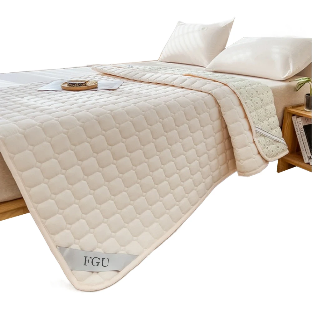 

FGU Mattresses, Soft Foldable Memory Foam Mattress Pad - 2 Inch Thin Cooling Breathable Mattress Protector