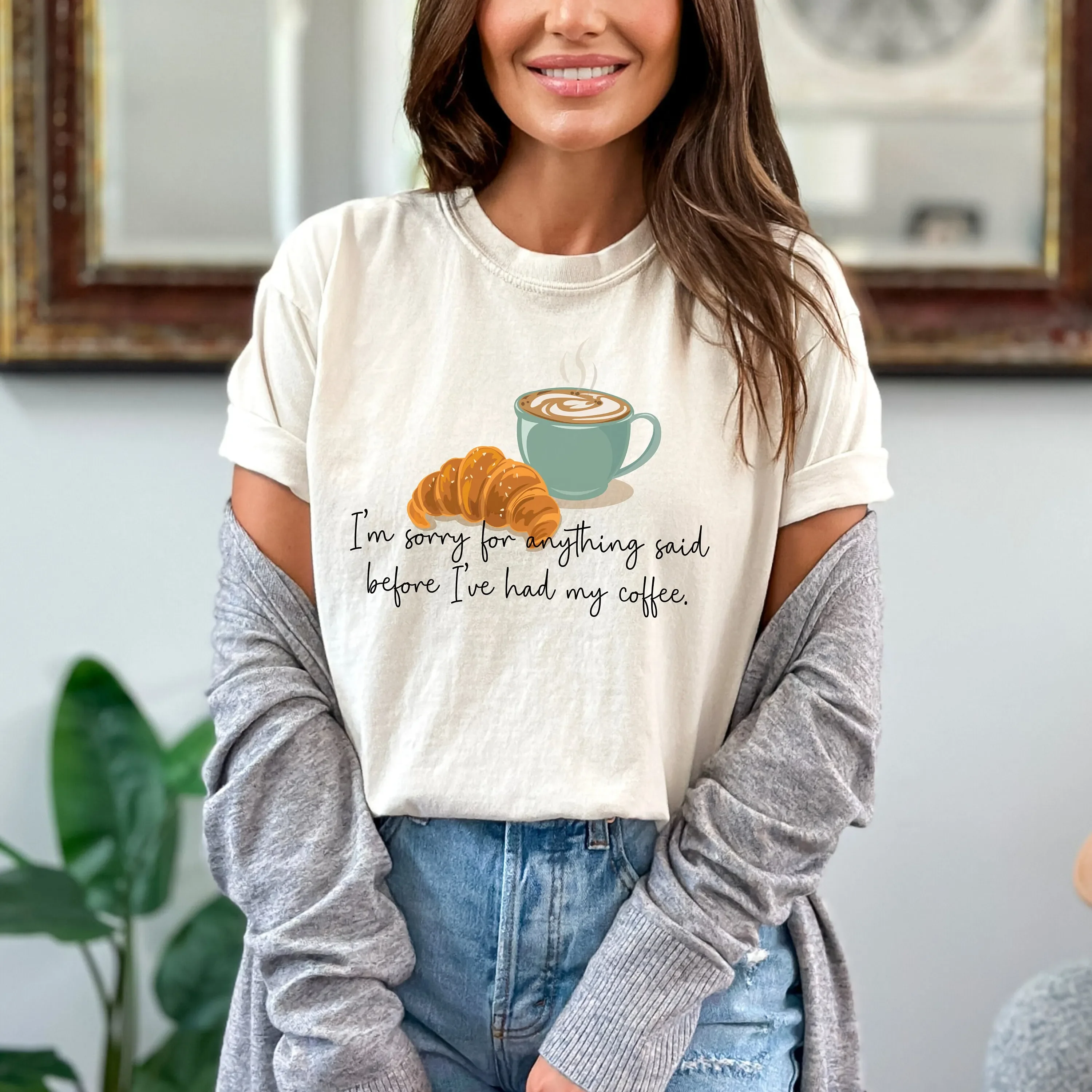 Funny Coffee Lover T Shirt Caffeine Addict I Need My Humor