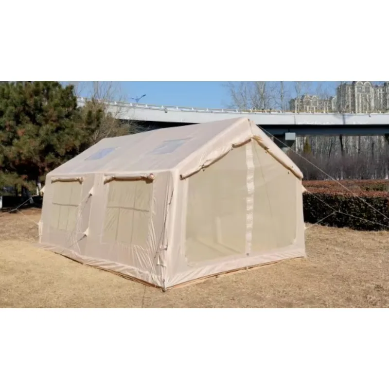 Wind Valley 12 Square Meter Inflatable Tent With Skylight With Pump Waterproof For Camping Family Weekend For 8-12 Person