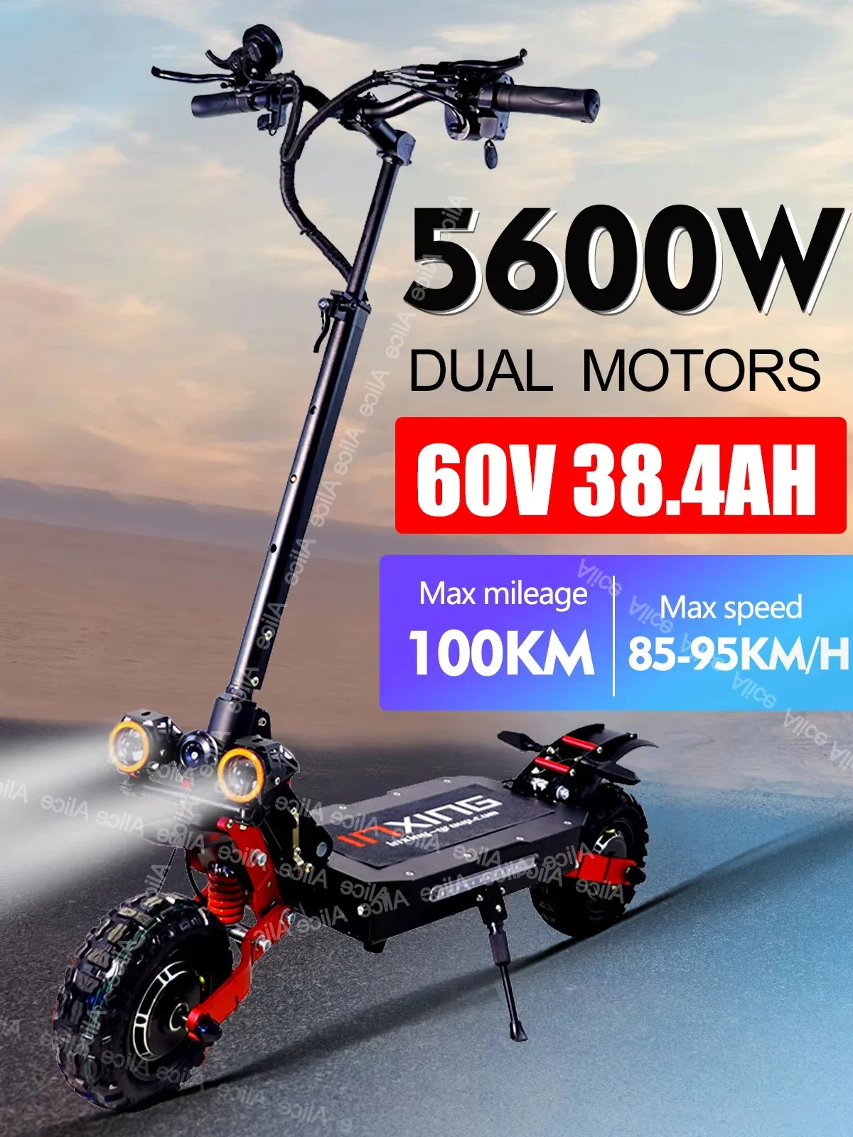 NEW 2025 5600W 60V 38AH V5 Dual Motor Electric Scooter Max Speed 85km/h  EScooter 11Inch 60V38.4AH Max Mileage100KM Foldable