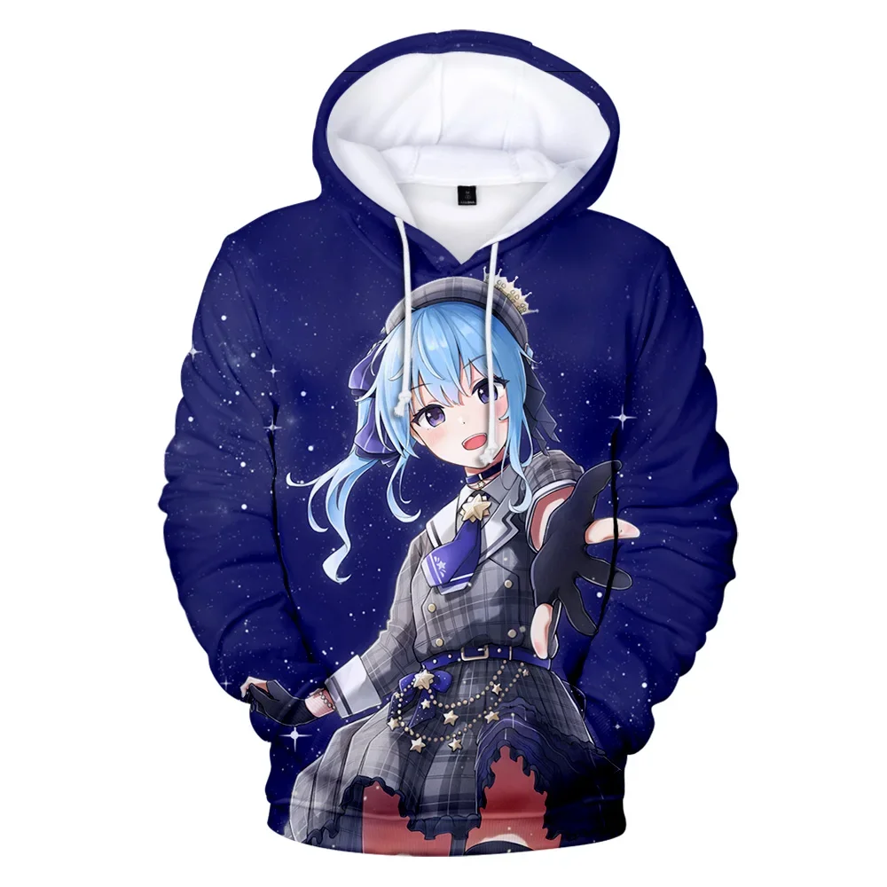 New Hololive VTuber Hosimati Suisei Anime Hoodies 3D Print Men Women Tracksuit Pullover Kawaii Style Streetwear Harajuku Clothes