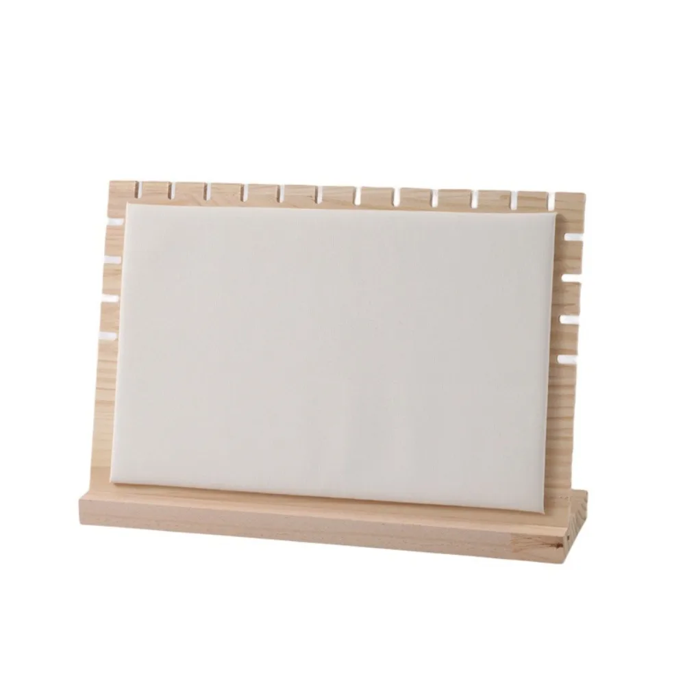 

Solid Wooden Jewelry Display Frame Necklace Holder Exquisite Design Pendant Necklace Bracelet Support Stand Rectangle