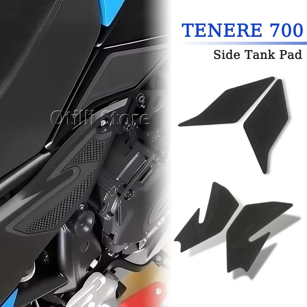 

TENERE Tenere 700 Non-slip Side Fuel Tank Stickers Motorcycle Accessories Waterproof Pad Rubber Logo FOR YAMAHA Tenere700 2025-