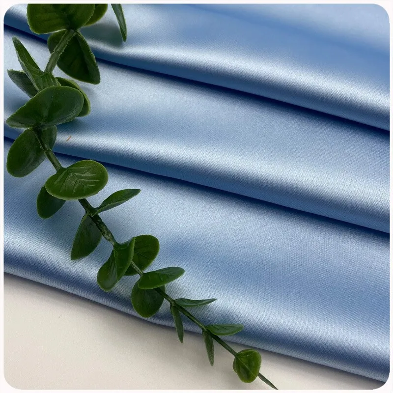 

Matte stretch rose satin fabric with smooth drape suitable for dress accessories toys and shoes
