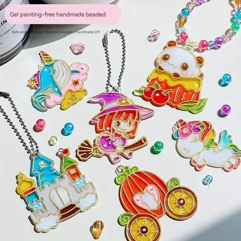 

Набор для декоративно-прикладного искусства и рукоделия ручной работы «сделай сам», подарок для раскрашивания граффити для девочек, наборы обучающих произведений без запекания для мальчиков и девочек